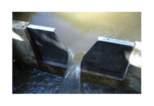 V-Notch Weir for Seepage Monitoring
